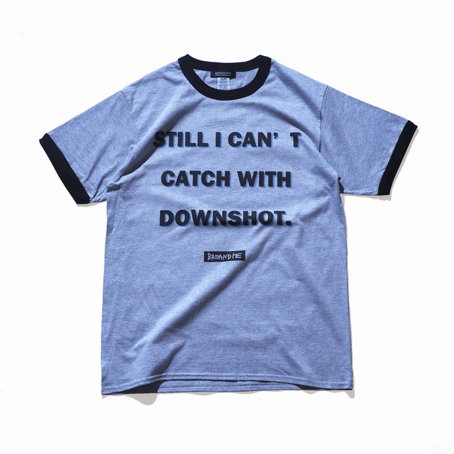 bassandme vintage ringer tee "DOWNSHOT" TYPE-RINGER-MARBLED