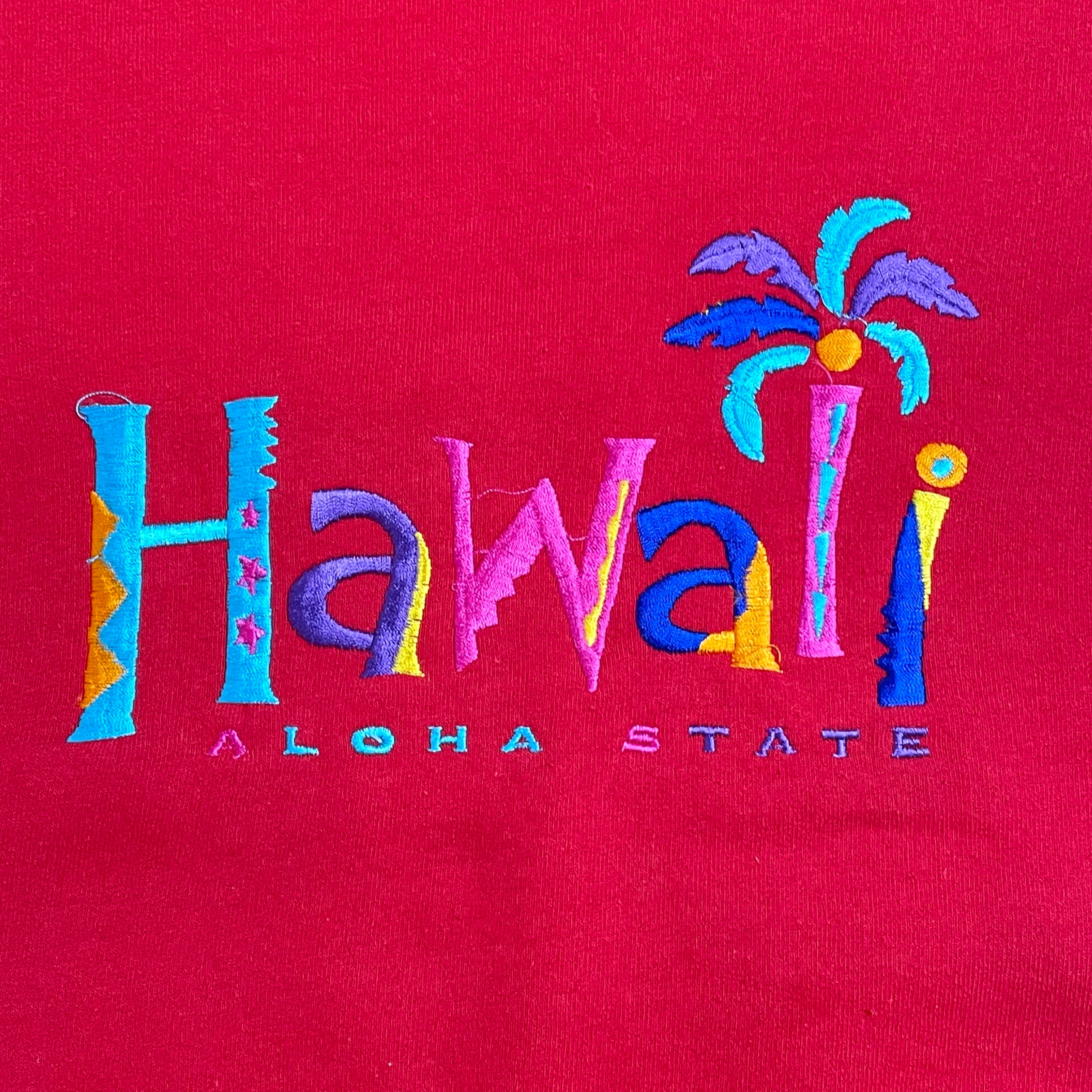 GILDAN】メキシコ製 ハワイ Hawaii Aloha State 刺繍ロゴ スウェット