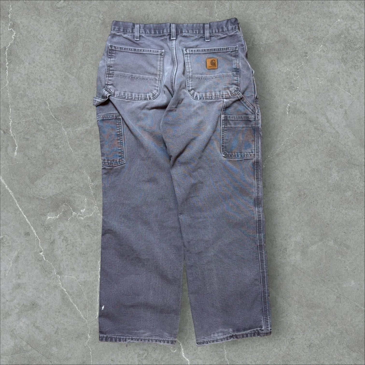 Carhartt B11 Firm Duck Carpenter Jean Grey (Petrol Blue PTB) 32