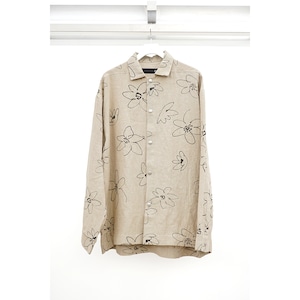 [A.F ARTEFACT] (エーエフアーティファクト) ag-9000-2 Flower Shirts (BG×BK)