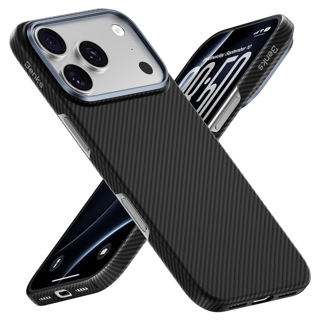 BENKS ArmorAir iPhone 18 Pro Max用ケース ケブラーアラミド繊維 MagSafe対応 薄型 超軽量 極薄 カーボン風