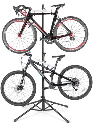 【新着特価】CXWXC 自転車 スタンド 2台 倒れない 横置き ディスプレイスタンド 高さ無段階調整 室内用 (BN-W009)