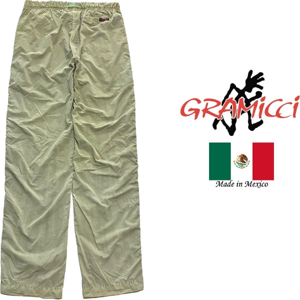 【中古】 かたばみクラブ 1点物◇メキシコ製グラミチGクライミングナイロンパンツ古着メンズSM