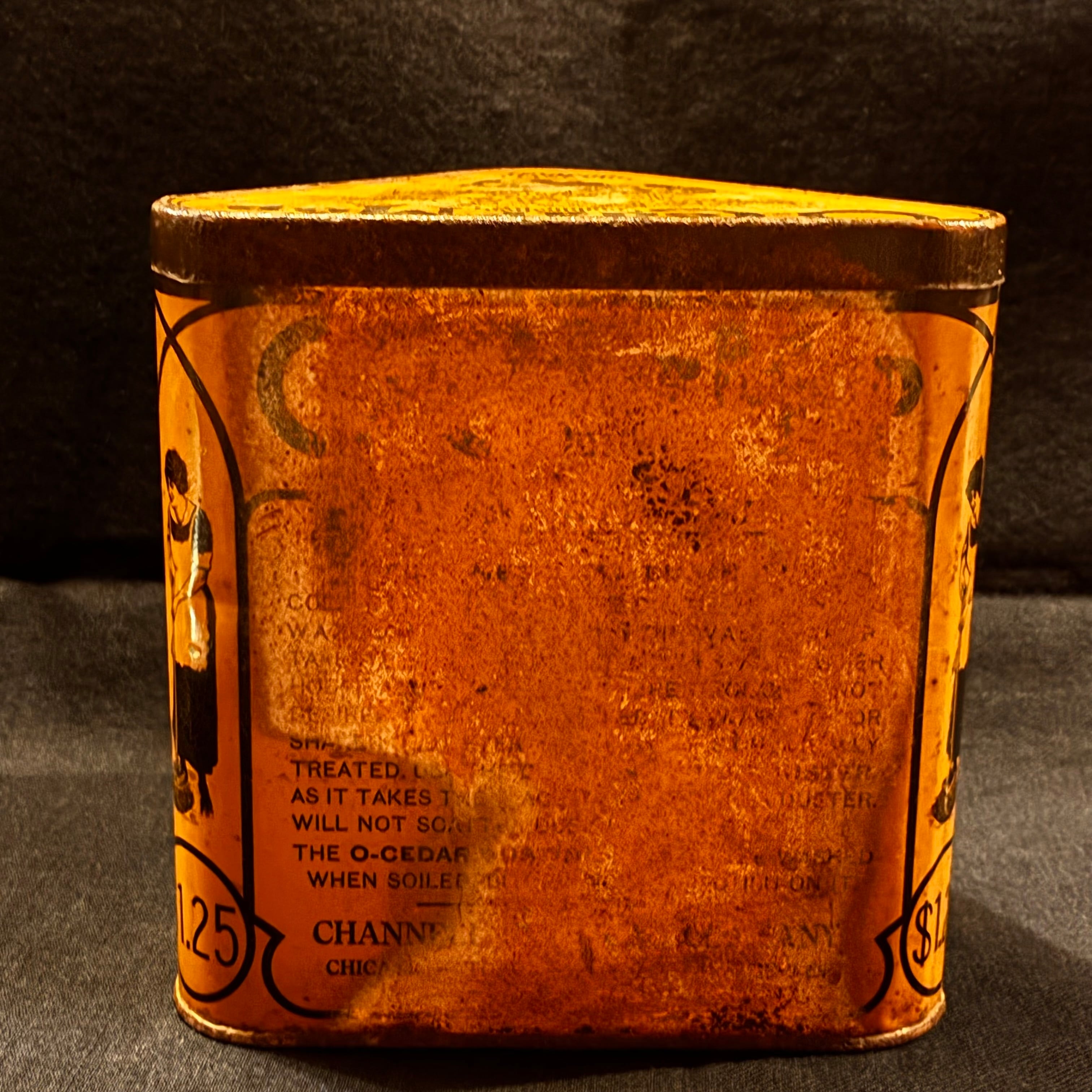希少 イギリス アンティーク O-Cedar ポリッシュの缶 1910〜30's O-Cedar Mop 缶 T-407 | CANDY STORE ROCK