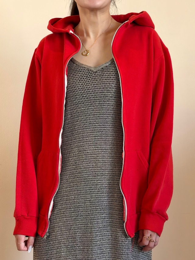 CU17-3 USED HOODIE "USA製" -RED-