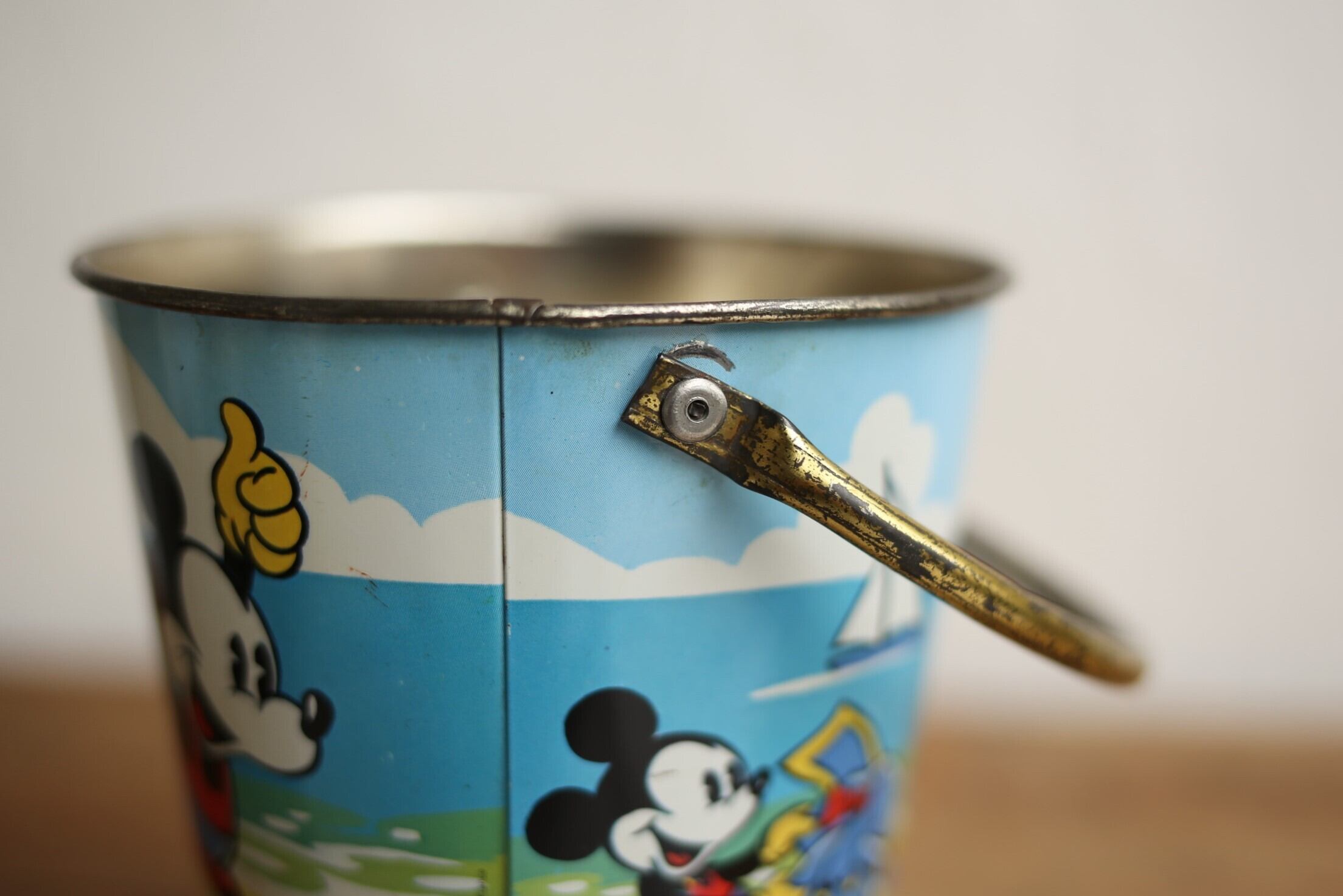 フランス アンティーク ヴィンテージ ディズニー バケツ缶 N