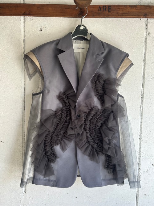 CHIKAKISADA  Tulle Vest
