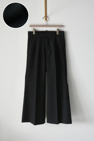 Paratrait【WOOL FLARE SLACKS -Black-】