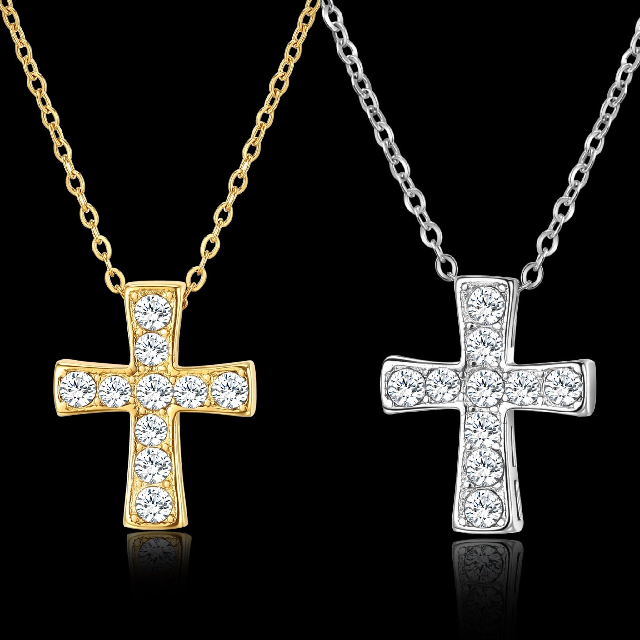 スワロフスキー使用】316L cross necklace | ✯Lucliss Jewelry✯