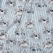 Captain Santa キャプテンサンタ キャラデザイン ストライプ BD ボタンダウン 長袖シャツ M/ブルー系 メンズ