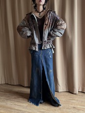 import nylon patchwork jacket-5211-9