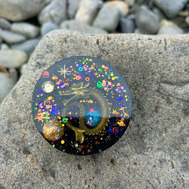 黒龍様さまオルゴナイト（円）