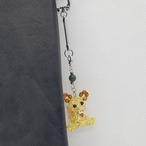 アズライトとシトリンの自然の力と融合したシルバニアファミリーのシカの赤ちゃんビーズアクセサリー