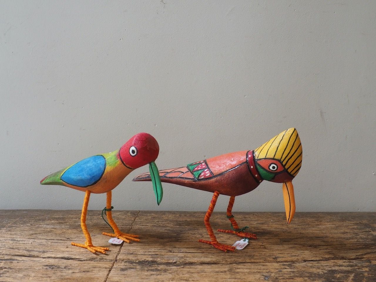 144sh107 くちばしの長いカラフルな鳥 | chahat online store