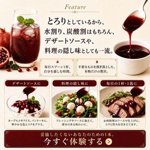 【送料込み・定期便｜1カ月ごと】無添加・オーガニック 発酵ザクロ100% 〔9〕｜朝のヨーグルトと始める美容健康習慣