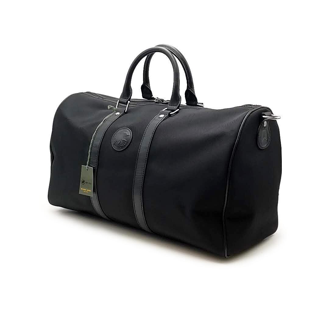 【美品・希少】ハンティングワールド　ボストンバッグ　2way ブラック　レザー 美品・希少】ハンティングワールド ボストンバッグ 2way