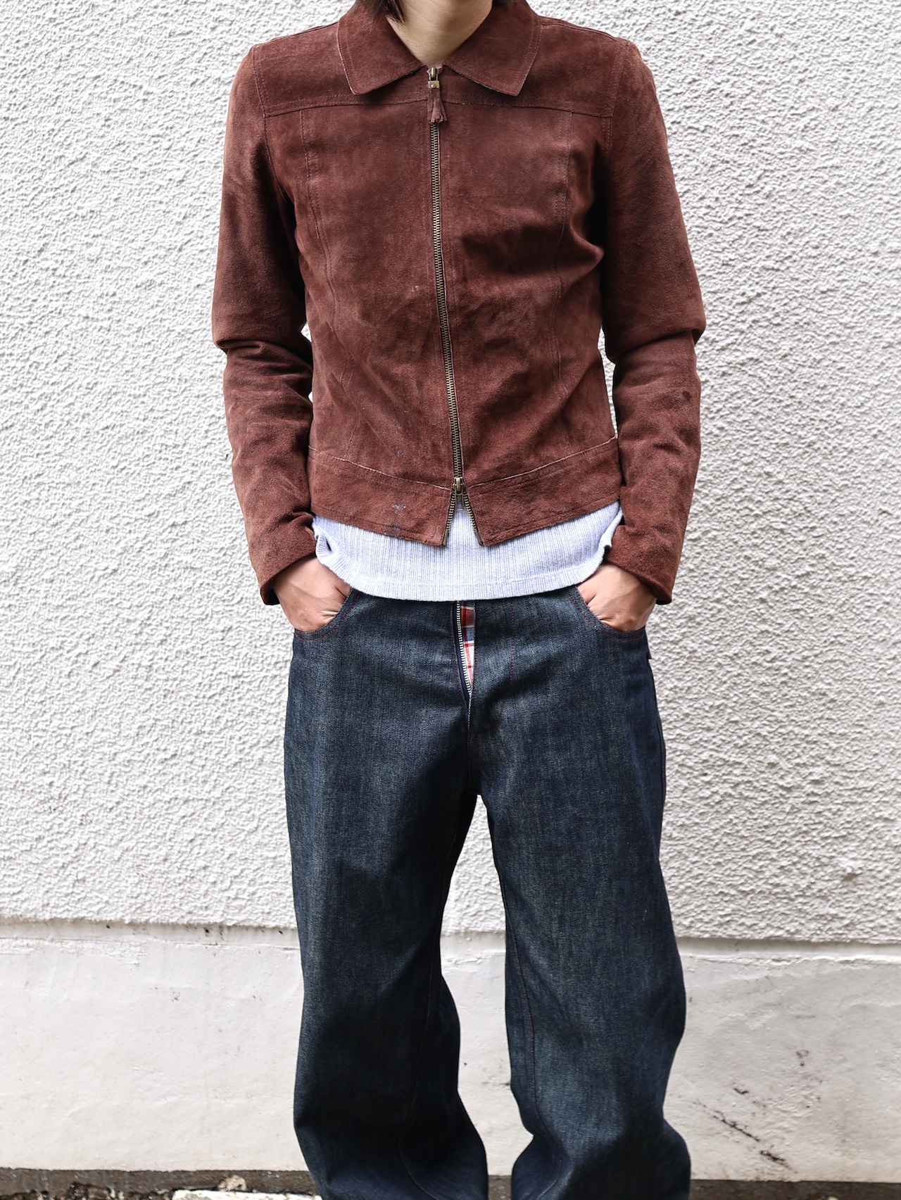 coloring suede leather jacket