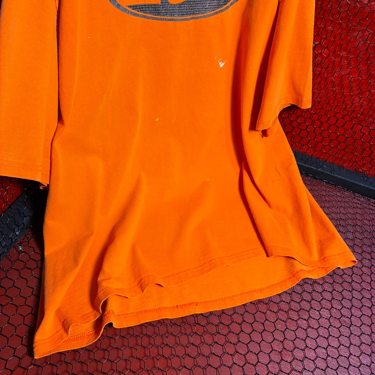 90s〜00s メキシコ製NIKE  ロゴTシャツ　オレンジ　オーバーサイズ　XXL