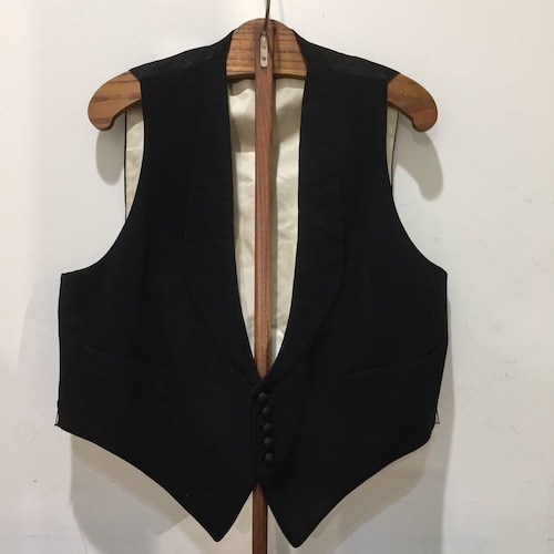 Vintage French Black Waistcoat