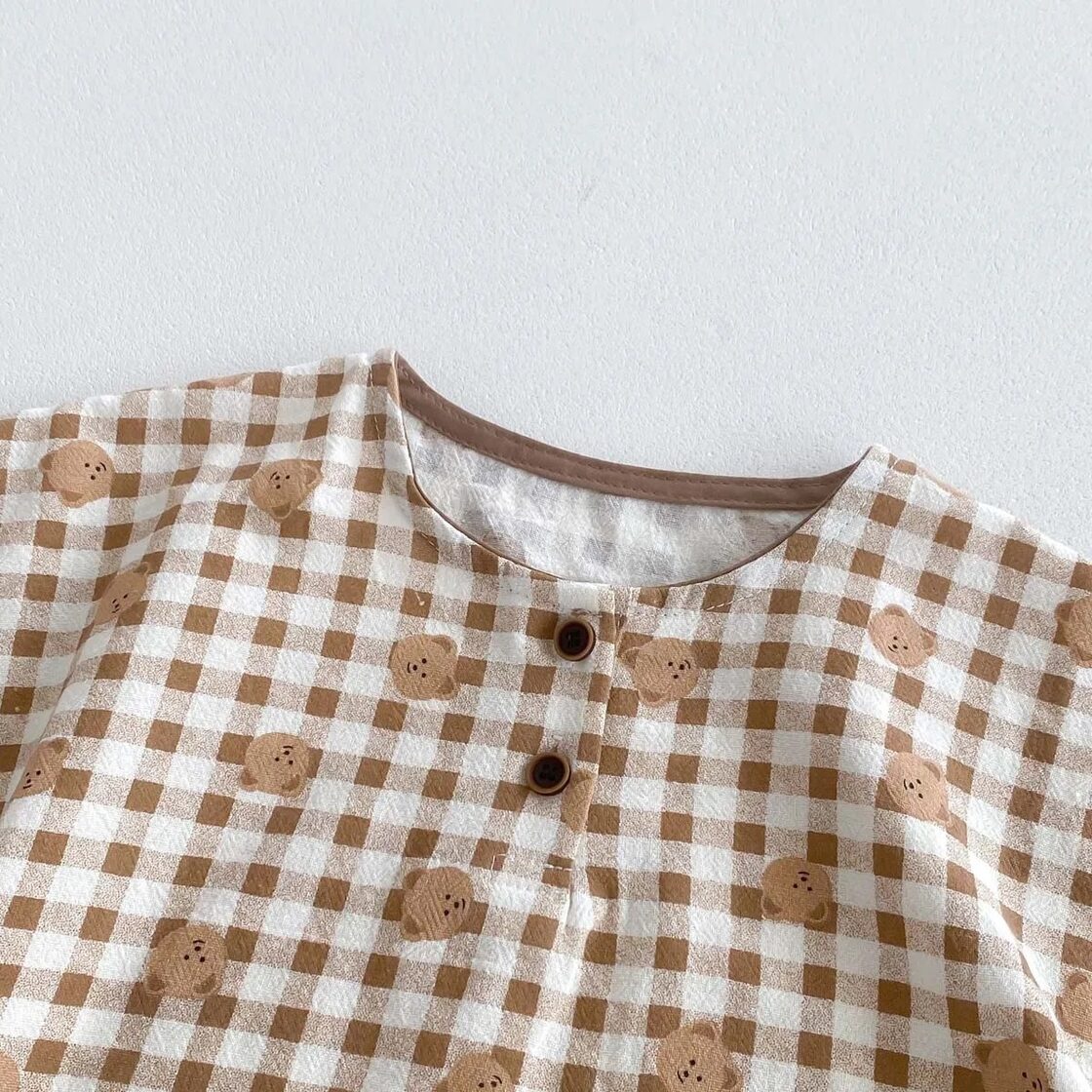 チェック ギンガムチェック セットアップ 子供服 ベビー服 チェック柄 