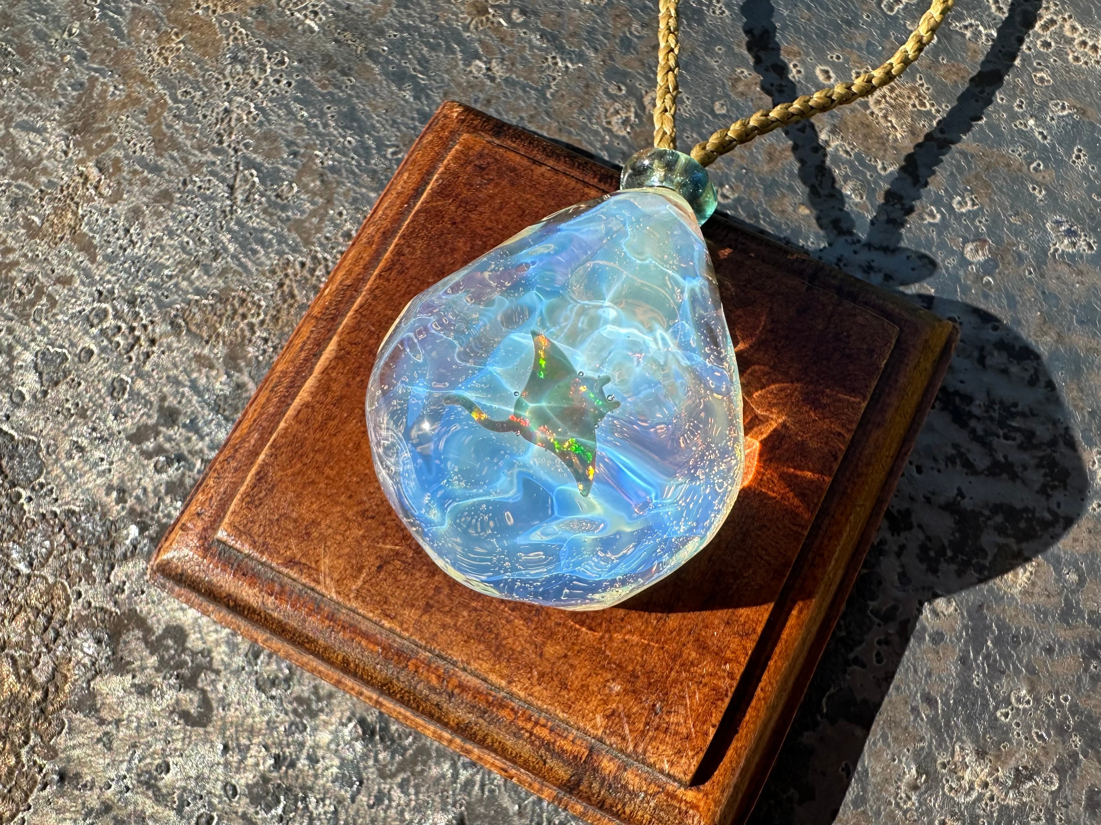 BlueFlower】青の花ヘアゴム size S | GuruGuruGlass
