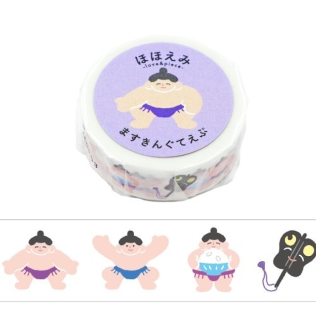 ワールドクラフト　おすもう　ほほえみますきんぐてえぷ　15mmマステ　WC07