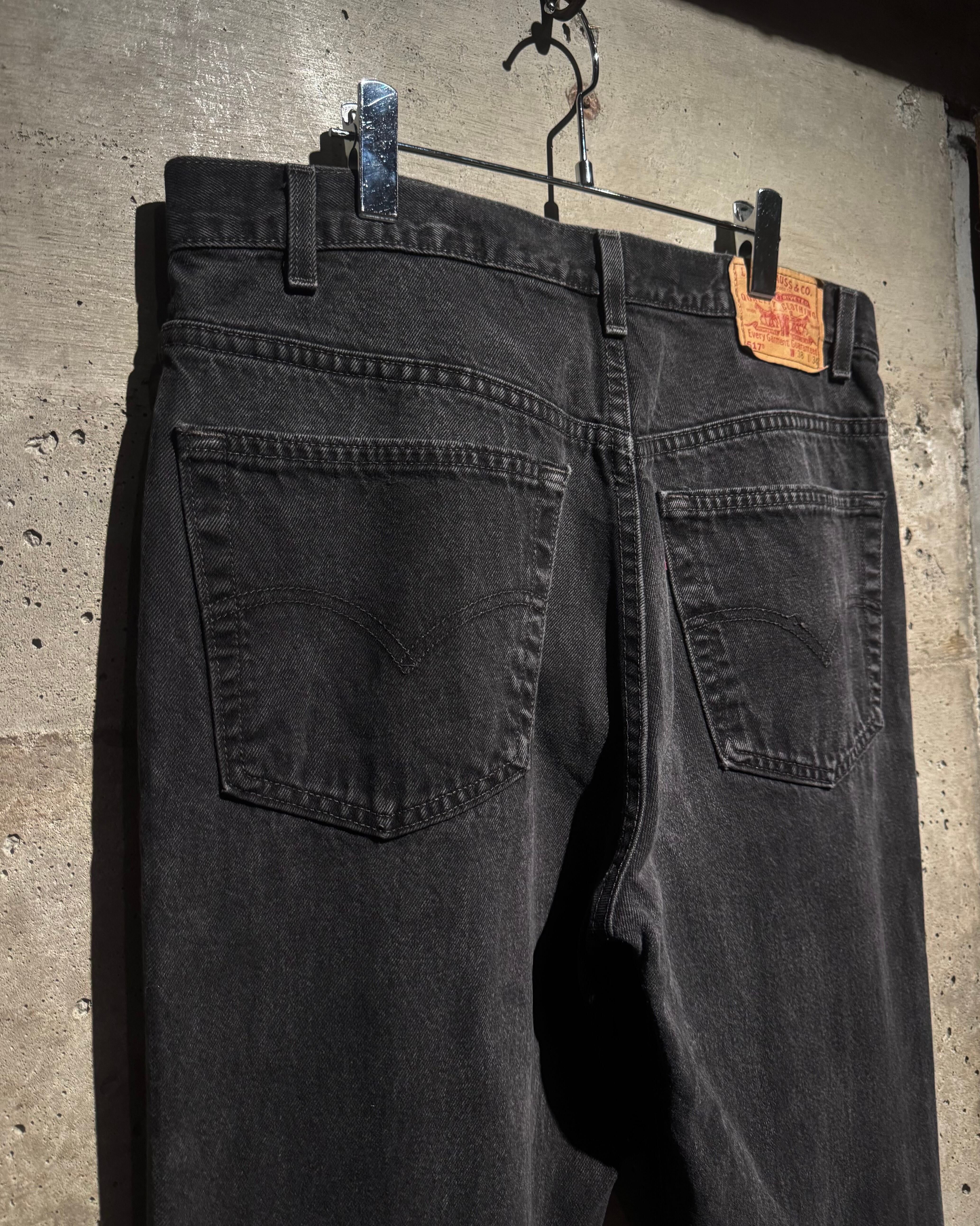 Caka】90's “Levi's” 517 Vintage Black Flare Denim Pants | Caka