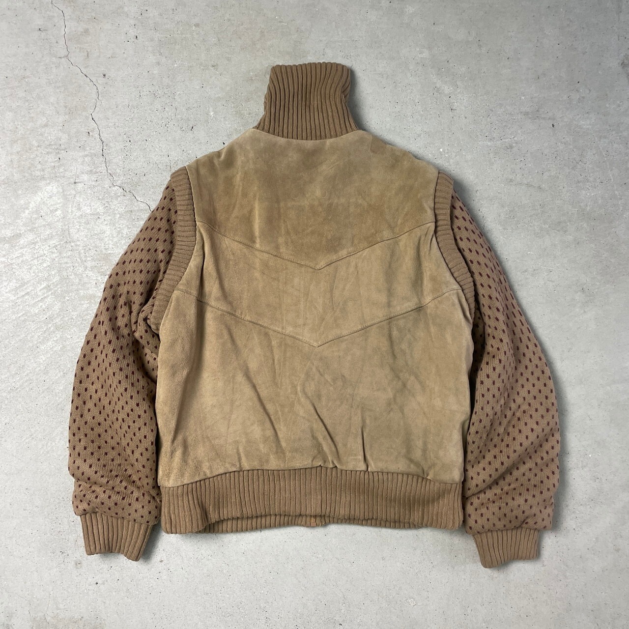 BRAETAN リバーシブル スエードレザージャケット レザーブルゾン 