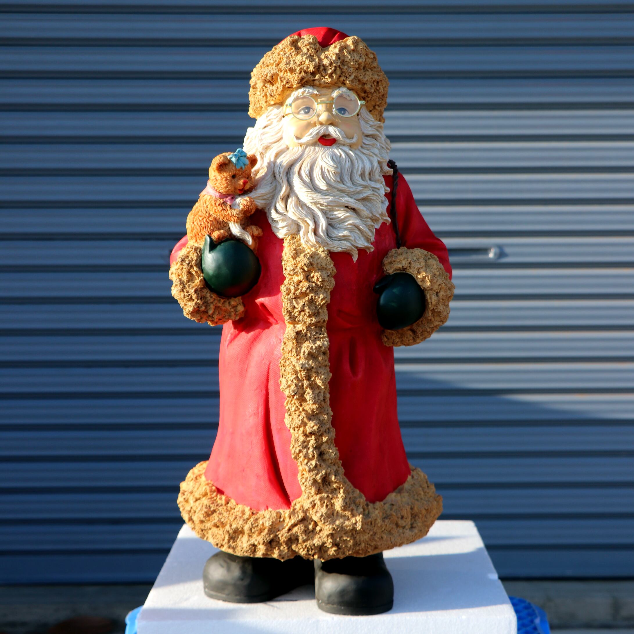 美品　和光購入　陶器サンタクロース　オルゴール (ジングルベル) 美品 和光購入 陶器サンタクロース オルゴール (ジングルベル)