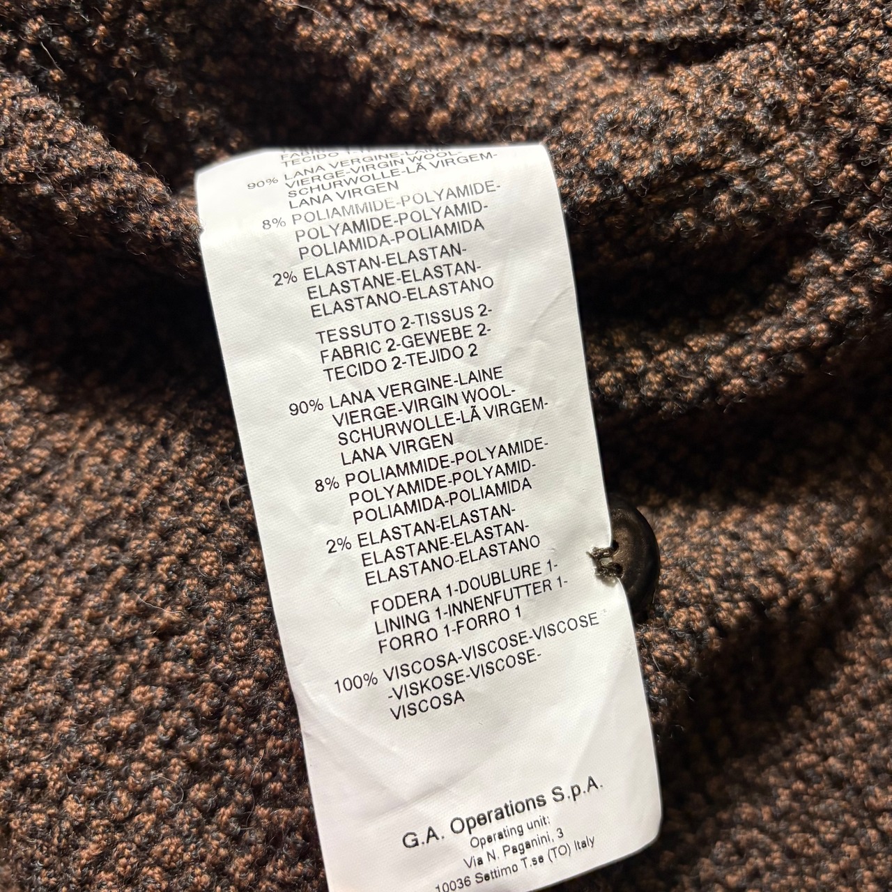 ARMANI COLLEZIONI knit tailored jacket