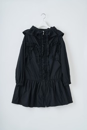Nylon frilled mountain parka