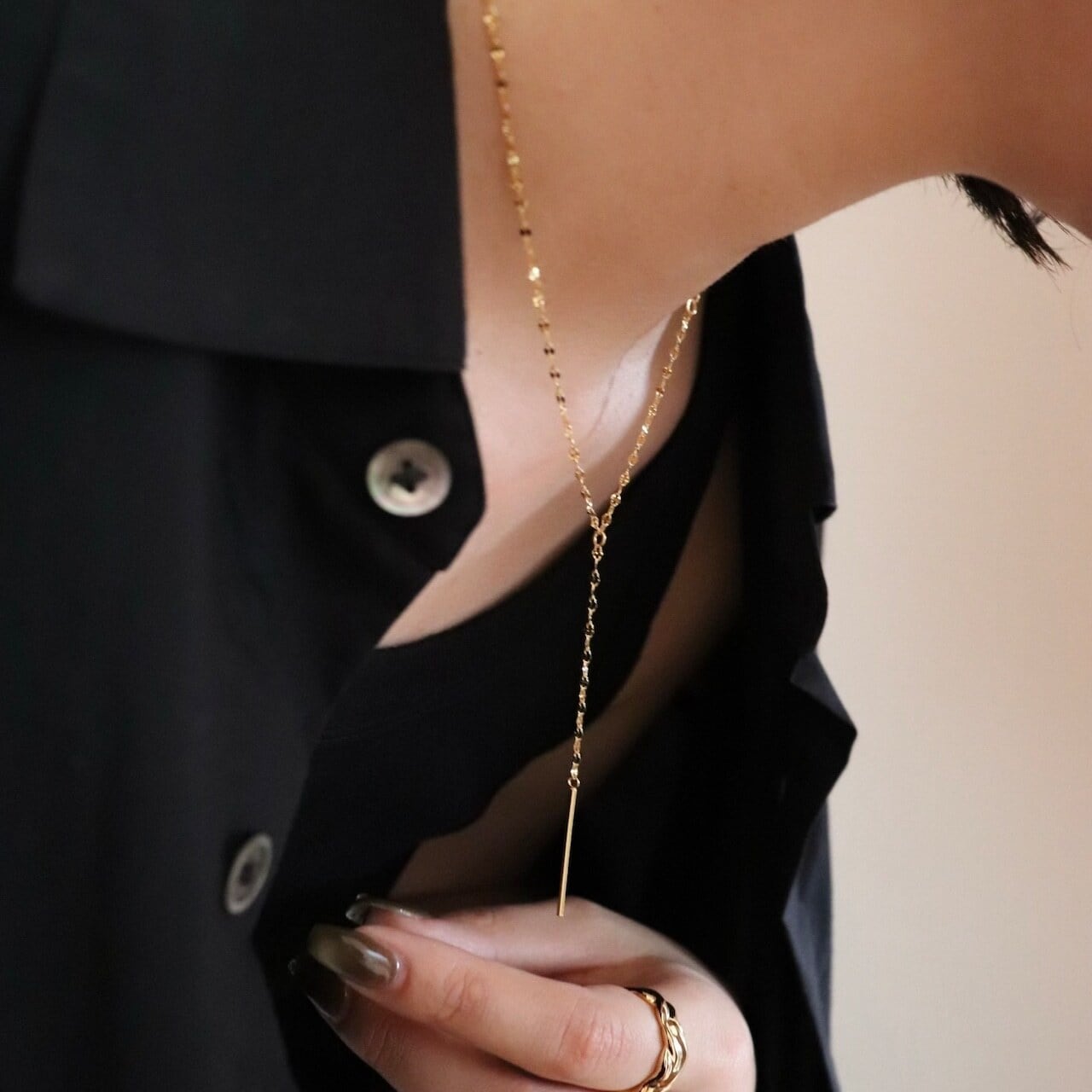 (在庫限り)SV925lumierlariatnecklace