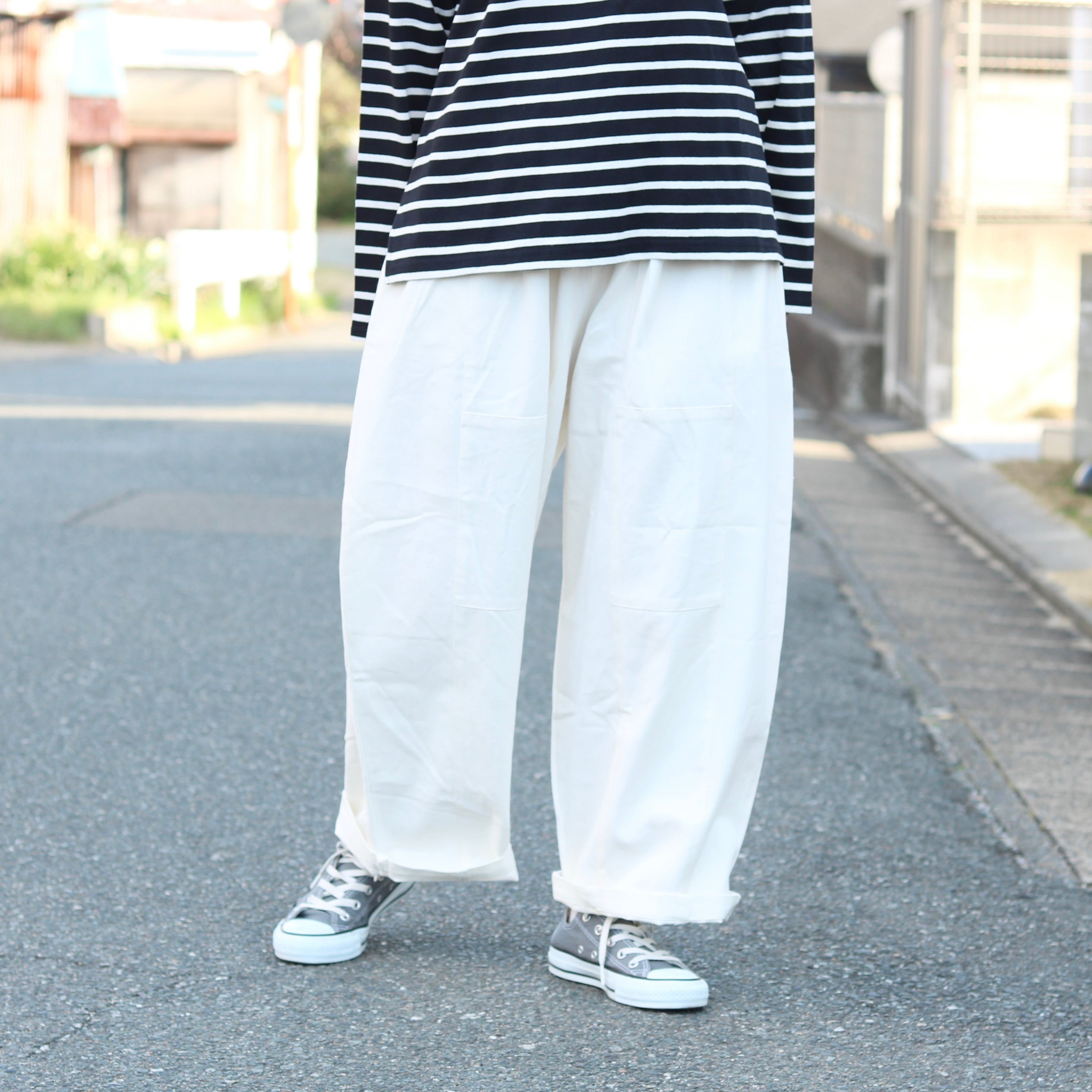 ツイル スウィッチング バルーンパンツ