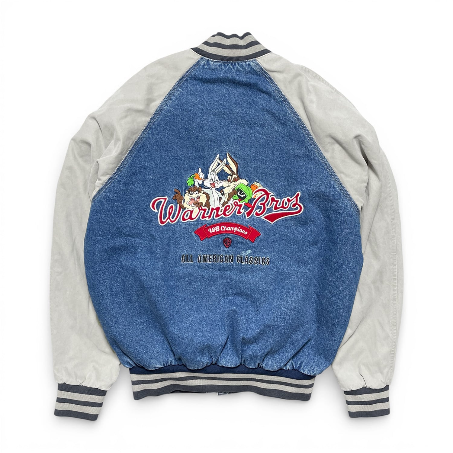 古着 90年代 MIRAGE LOONEY TUNES ルーニーテューンズ ストライプ柄 