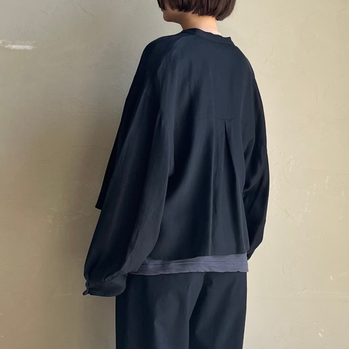CYAN TOKYO 】2WAYカフスリネンシャツブルゾン BLACK | valance 福井