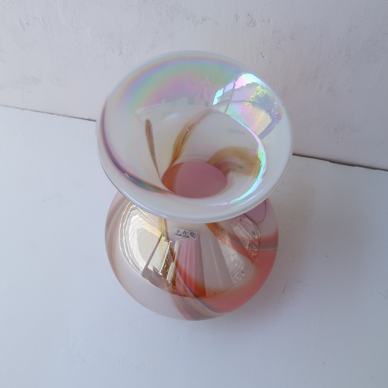 オーロラマーブルの大花瓶