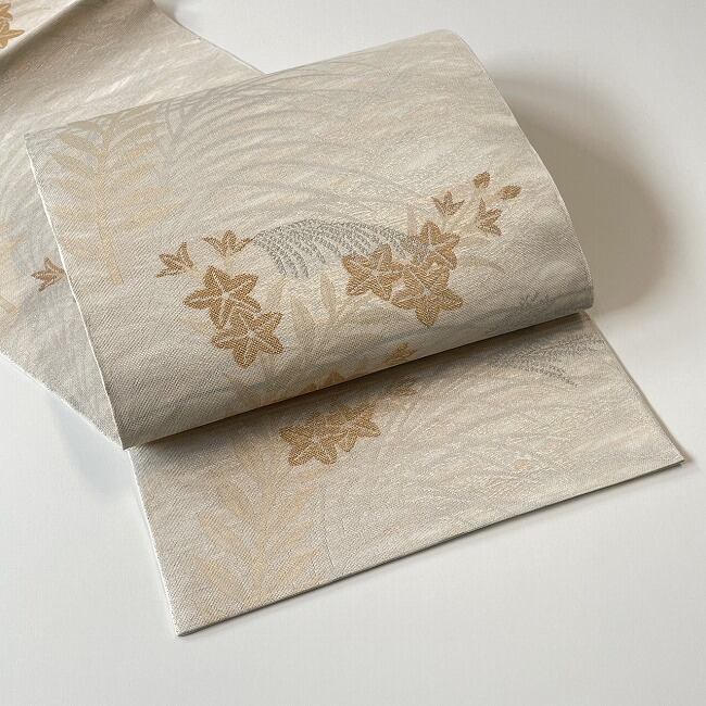 帯 とても綺麗なシャレ袋帯 儚く