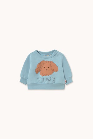 TINY COTTONS / Curly Dog Graphic Baby Sweatshirt (denim blue) 26AW