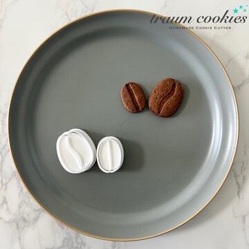 【セット販売】コーヒー豆大小のクッキー型セット【coffee・コーヒー・カフェラテ・フラペチーノ】