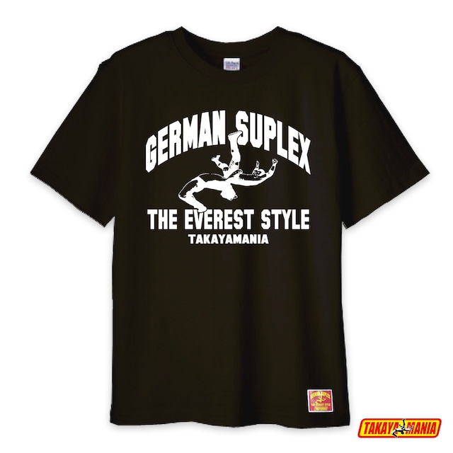 TAKAYAMANIA GERMAN Tシャツ　ブラックxホワイト / TM-GE2005