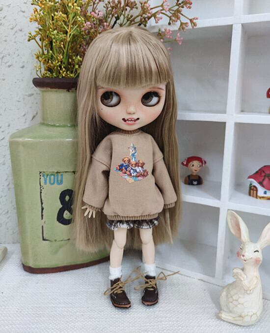 Blythe Outfit ドール用お洋服 トレーナー、ズボン2点セット