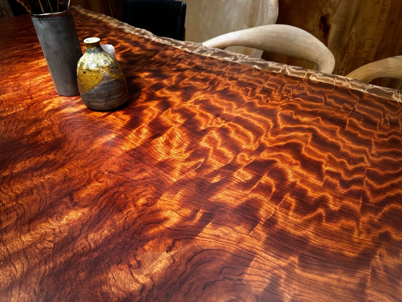 天然木(ブビンガ)テーブル ブビンガのダイニングテーブル（2000×900×680mm） | 松田木材