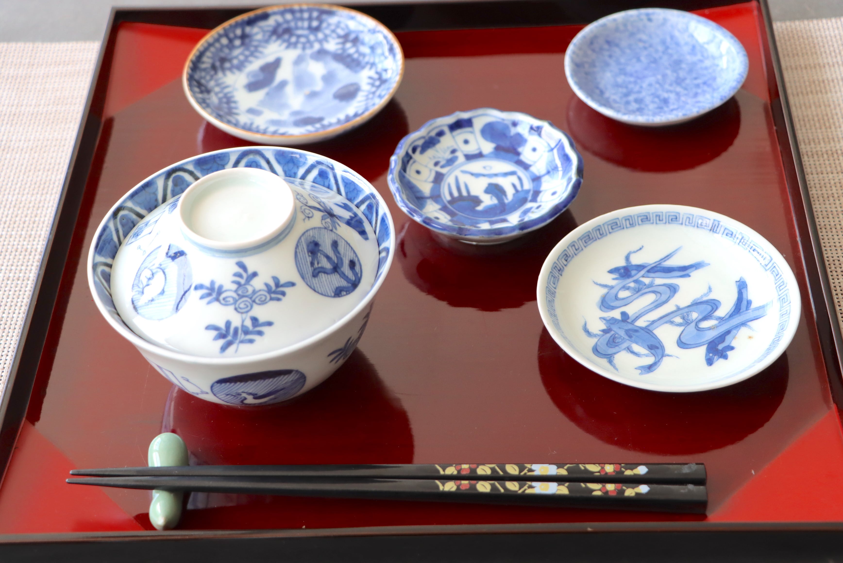 小皿 古伊万里 染付 鮎文 | (有)新原美術