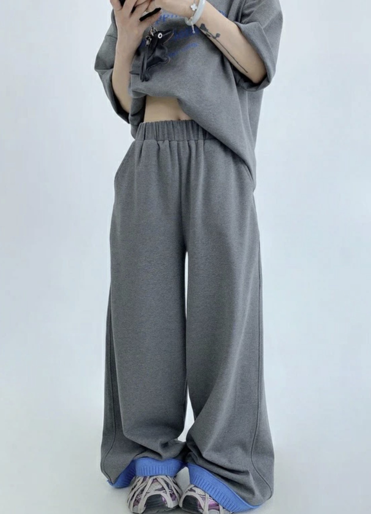 OISIS035 コントラストカラーレイジーネックラインセットアップ