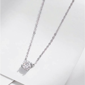 ペンダント おしゃれ キラキラ ダイヤモンド シンプル シルバー ネックレス