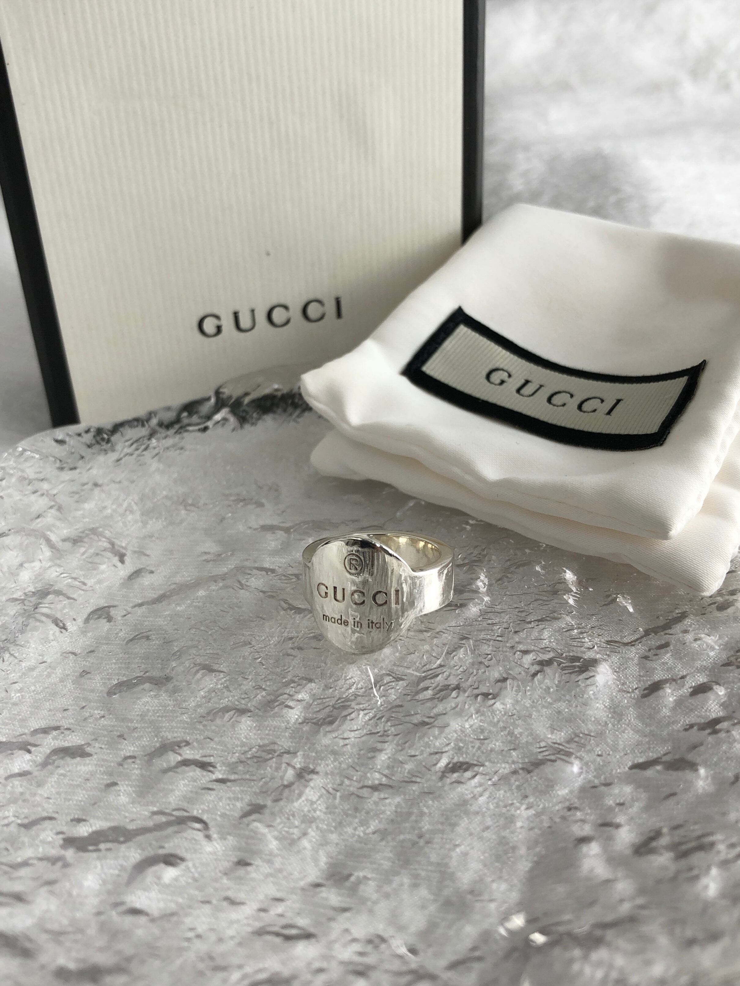GUCCI グッチ 指輪 11号 シルバー サークルロゴ 925 リング vintage ヴィンテージ オールド 5y3nia