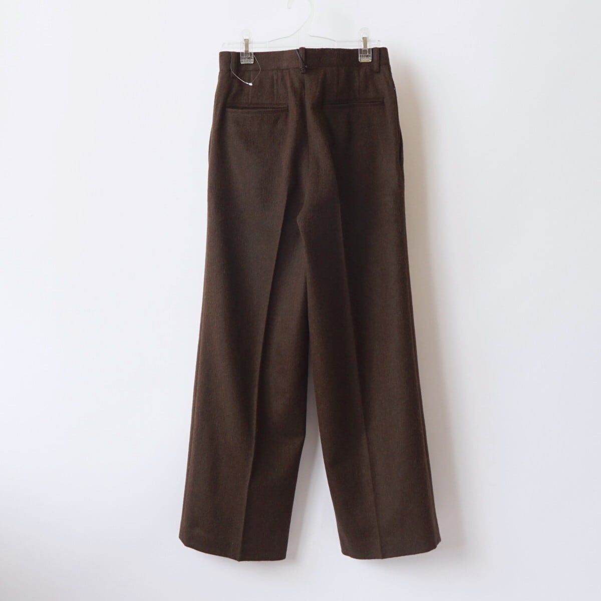 AURALEE/オーラリー・BABY CAMEL FLANNEL TWO-TUCK SLACKS | a flat shop