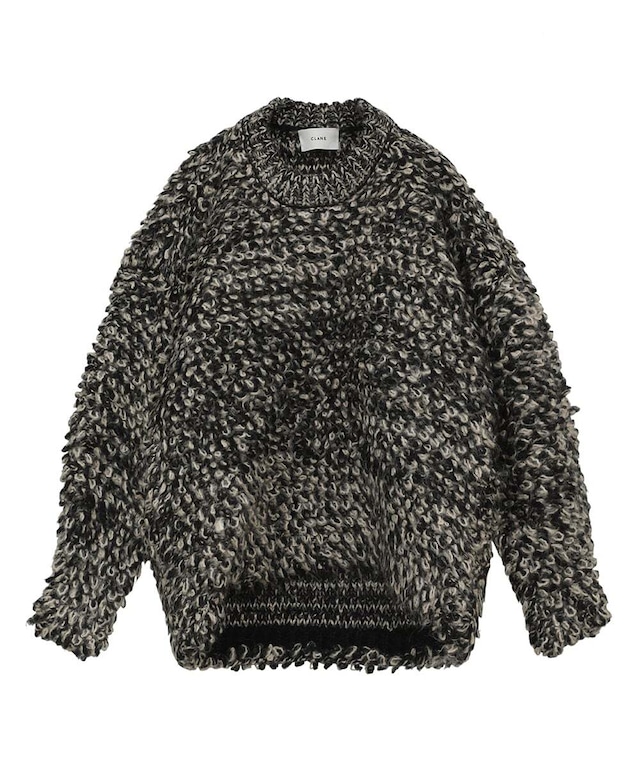 【CLANE】MIX LOOP MOHAIR KNIT TOPS　15106-2202