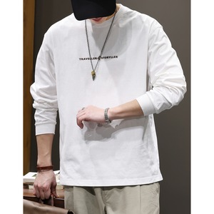 レタープリントクルーネックロングTシャツ 4カラー 10861