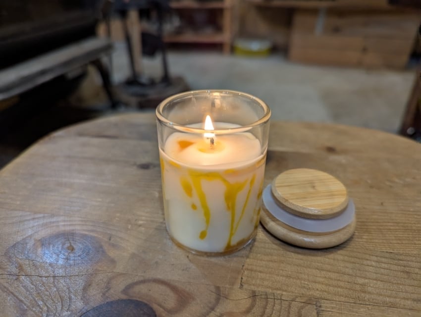 日本みつばち蜜蝋キャンドル S 150g | Qcompany